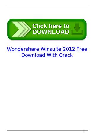 winsuite 2012 with crack